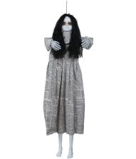 Uhyggelig hængende pige