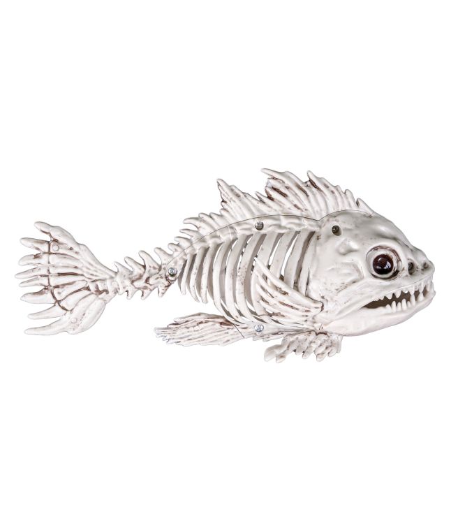Fiskeskelet til halloween.