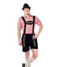 Sorte tyrolerbukser, korte