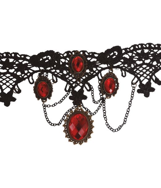 Gotisk rubin halssmykke.