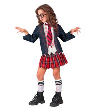 Zombie skolepige kostume