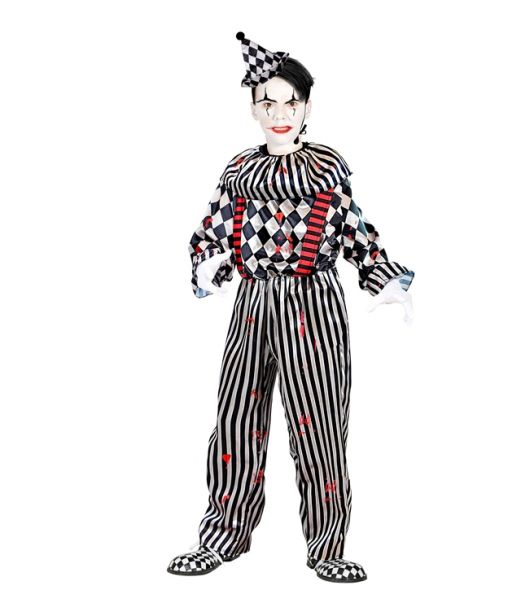 Ond Harlekin kostume til drenge