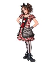Harlekin dukke kostume