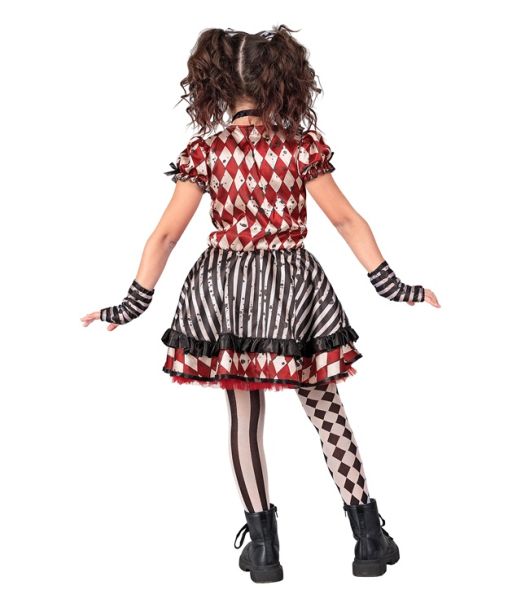 Harlekin dukke kostume