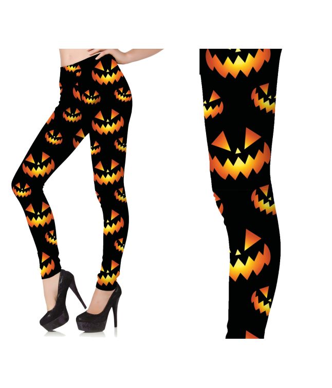 Græskar leggings til halloween