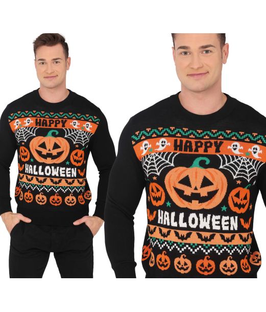 Halloween græskar bluse til mænd