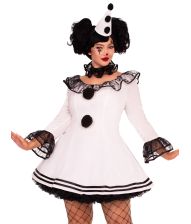 Pierrot Clown kostume, Plus
