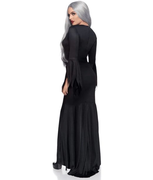 Gotisk sort lang kjole