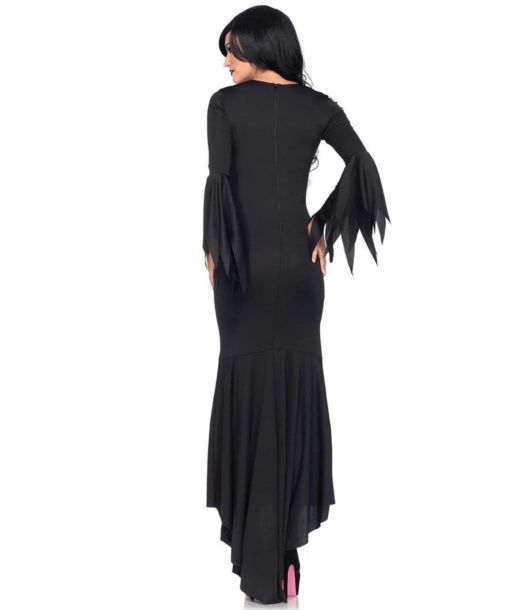 Gotisk sort lang kjole