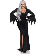 Gotisk sort lang kjole