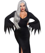 Gotisk sort lang kjole