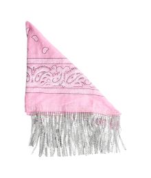 Pink bandana med glitter