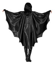 Sort flagermuskappe til teens og voksne