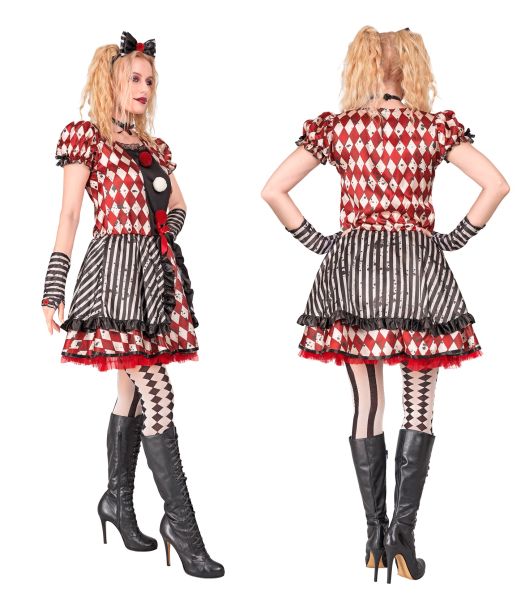 Harlekin Dukke kostume