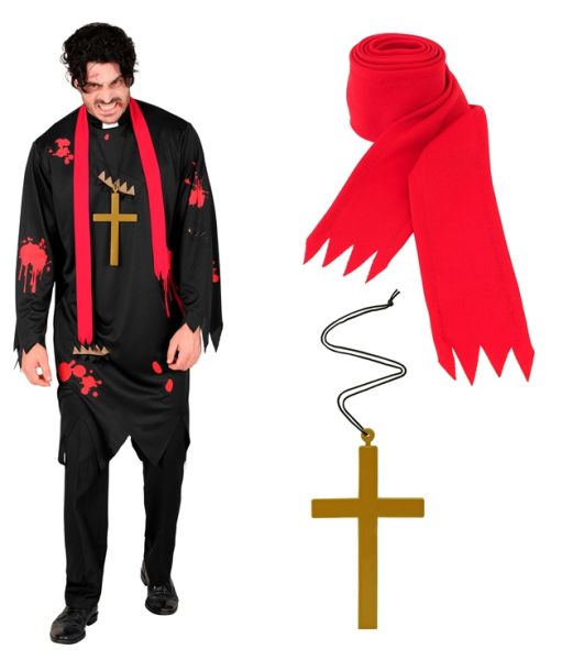 Zombie præst kostume