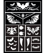 Vampyr makeup skabelon 