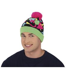 Lime og sort 80er hue Lime og sort 80er hue