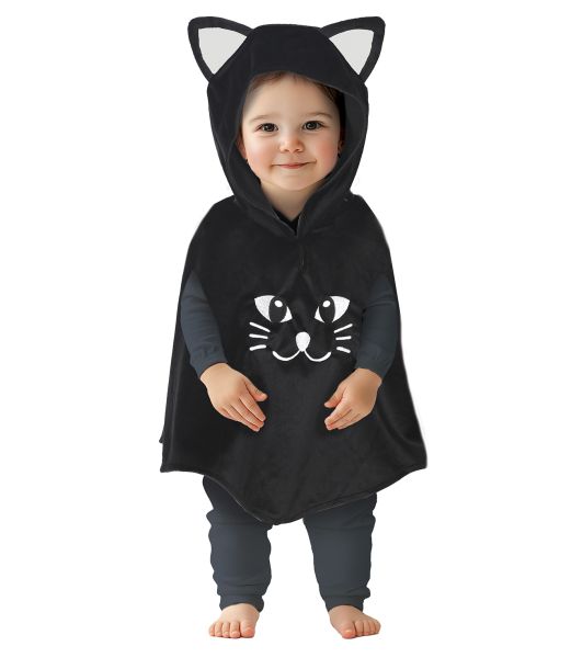 Katte poncho størrelse 18 - 24 måneder