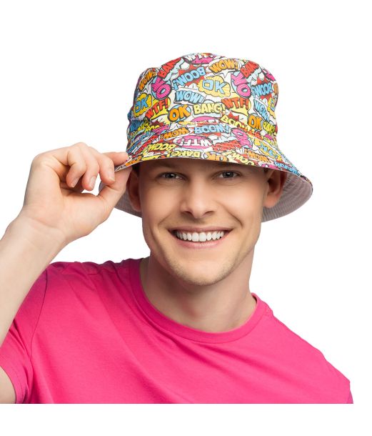 Rave pop art bøllehat