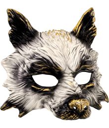 Ulvemaske til store børn og voksne.