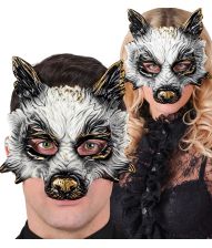 Ulvemaske til store børn og voksne.