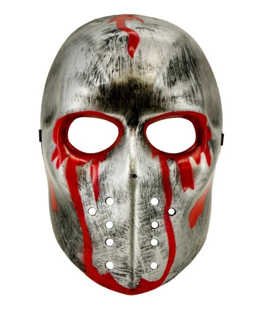 Blodig hockeymaske, sølv