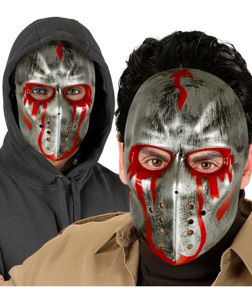 Blodig hockeymaske, sølv