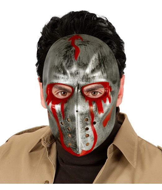 Blodig hockeymaske, sølv