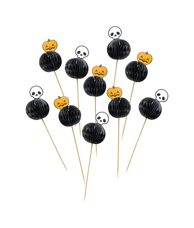 Halloween papirvæv picks, 10 stk