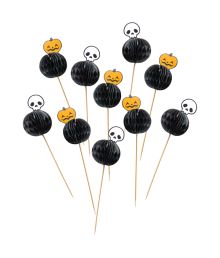 Halloween papirvæv picks, 10 stk