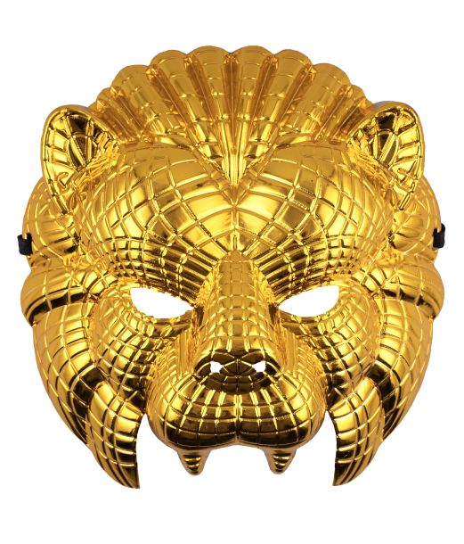 Guld løvemaske.