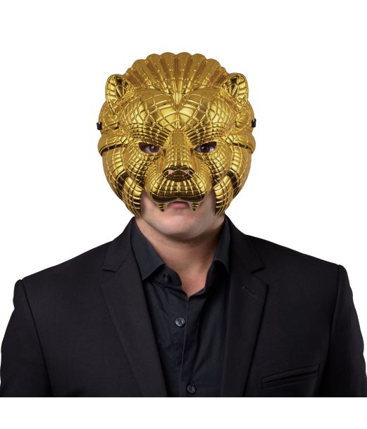 Guld løvemaske.
