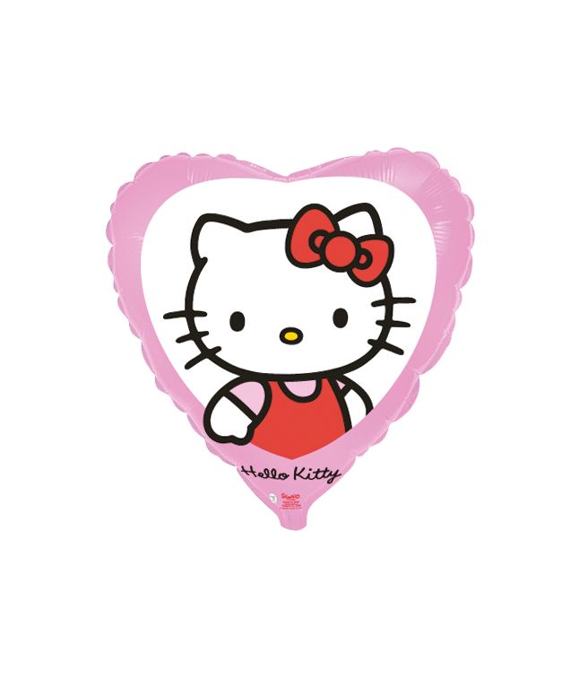 Hello Kitty hjerte folieballon, 46 cm