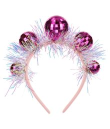 Pink discokugle hårbånd Pink discokugle hårbånd