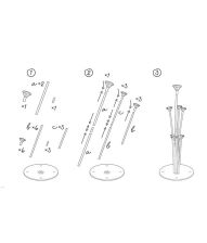 Ballon stand, 72 cm