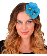 Lyseblå hawaiiblomster med klips