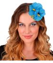 Lyseblå hawaiiblomster med klips