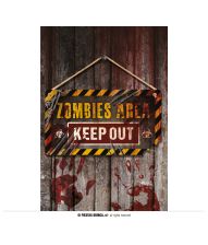 Keep Out skilt 35x20 cm træ