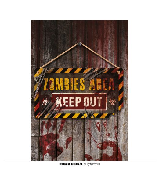Keep Out skilt 35x20 cm træ