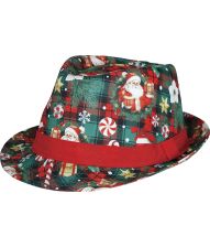 Grøn julefedora