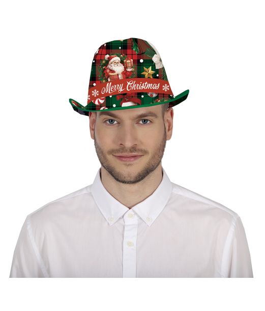 Grøn julefedora
