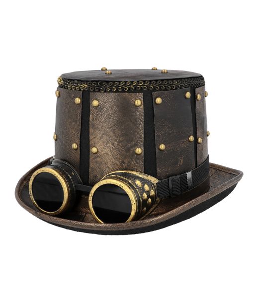 Steampunk hat med goggles