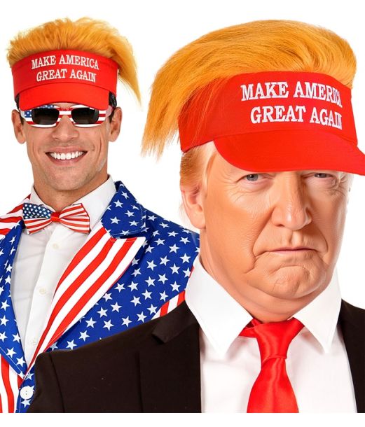 USA kasket med hår