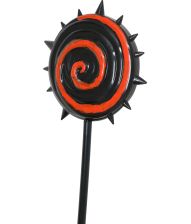 Rød og sort slikkepind 20 cm