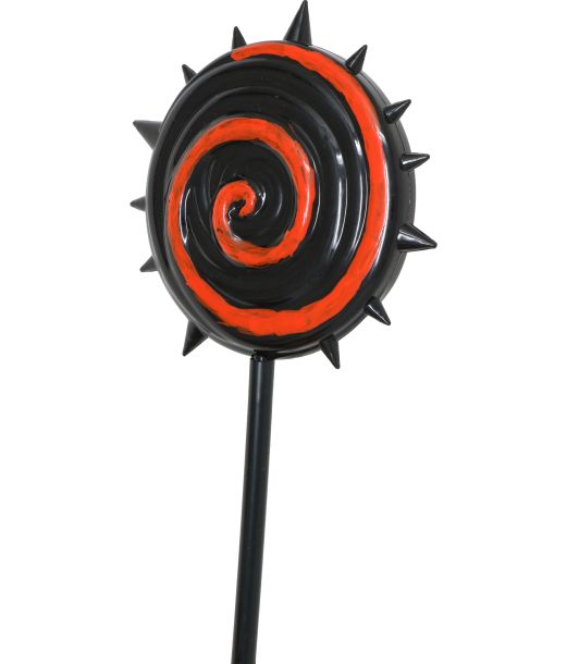 Rød og sort slikkepind 20 cm