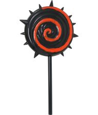 Rød og sort slikkepind 20 cm