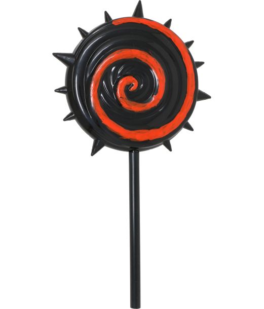 Rød og sort slikkepind 20 cm