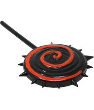 Rød og sort slikkepind 20 cm