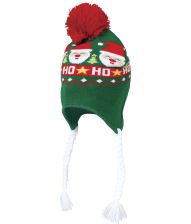 Grøn julehue med fletninger