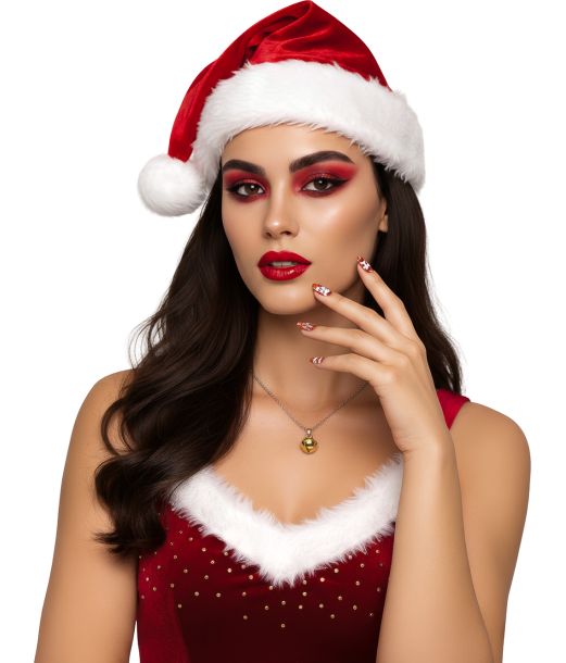 Orange jule negle, 12 stk